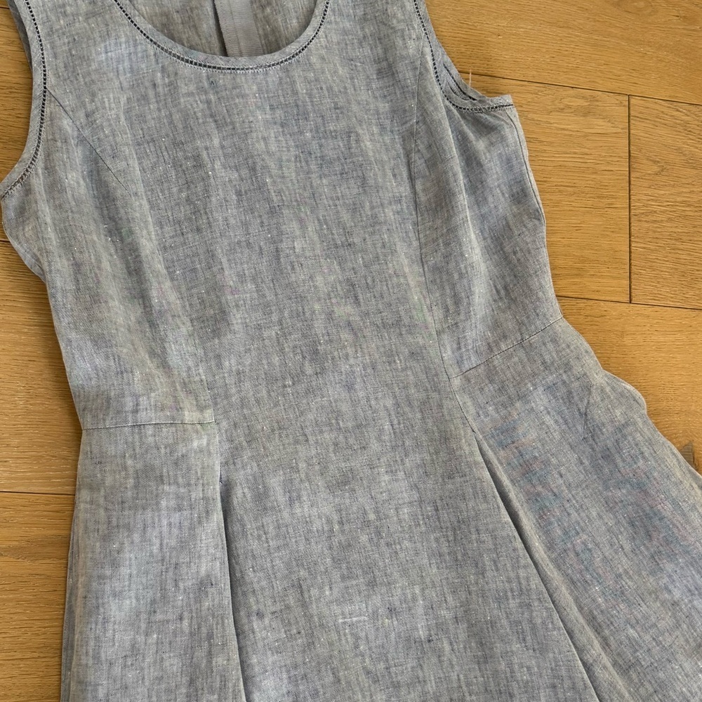 Lafayette 148 New York Linen Maxi Dress Size 4 - Picture 9 of 10